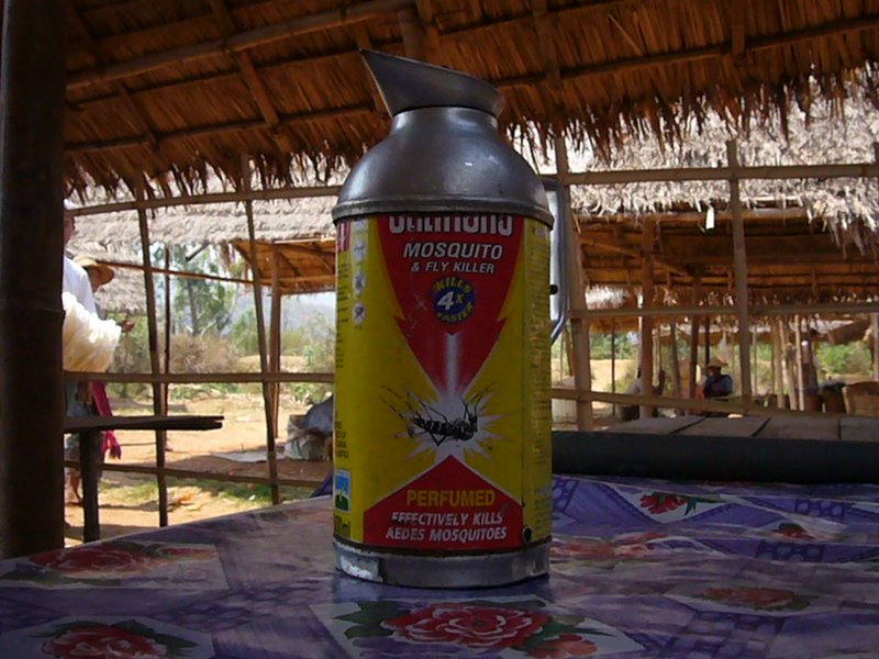 Everything is reused. This particular can of insecticide came back as a teapot.